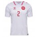 Camisa de Futebol Dinamarca Joachim Andersen #2 Equipamento Secundário Europeu 2024 Manga Curta